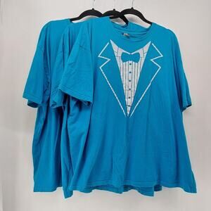 Next Level Apparel Food Driver Delivery Uniform Set of 3 T-shirt Blue Plus